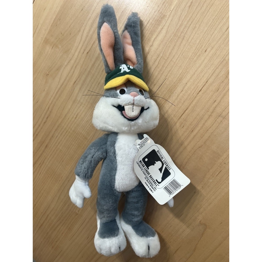 1991 Bugs Bunny 15" MLB Oakland Athletics As Plush Vintage Looney Tunes WB NEW